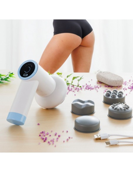 Pistolet de Massage Anticellulite Rechargeable 6 en 1 CellyGun InnovaGoods