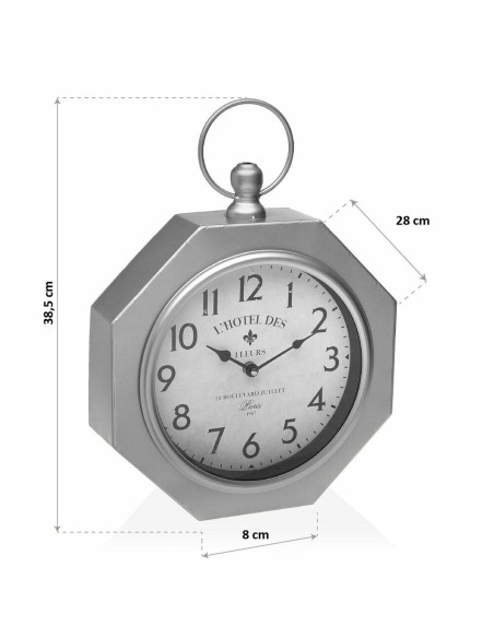 Horloge Murale Versa GY Métal (28 x 8 x 40 cm)