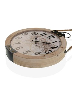 Horloge Murale Versa Mapamundi 40 x 6,5 x 47 cm Bois MDF 2