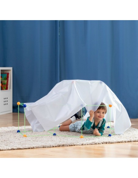 Kit de Construction de Fort pour Enfants Archikitt InnovaGoods 85 Pièces