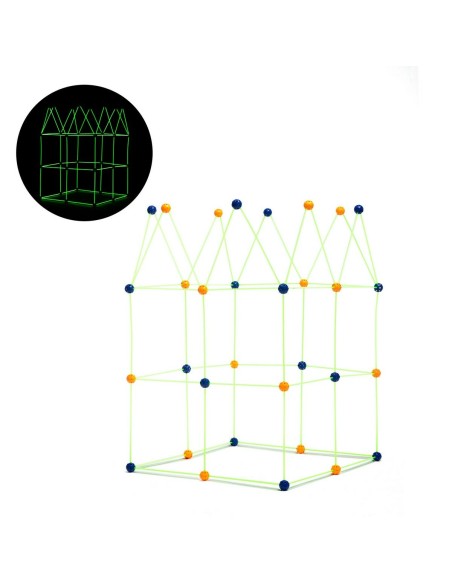 Kit de Construction de Fort pour Enfants Archikitt InnovaGoods 85 Pièces
