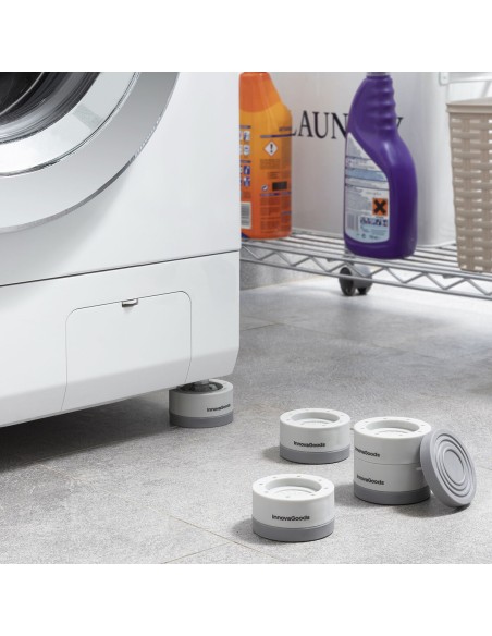Jeu de Pieds Anti-vibrations Empilables Novib InnovaGoods 4 Unités
