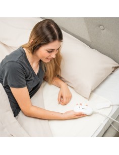Surmatelas Chauffant Électrique Simple Krewarm InnovaGoods 60 W 80 x 150 cm Blanc