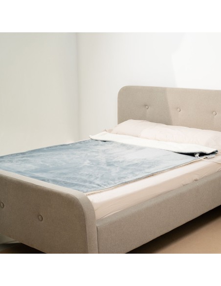Couverture Chauffante Heklet InnovaGoods Blanc Gris 130 x 180 cm 160 W