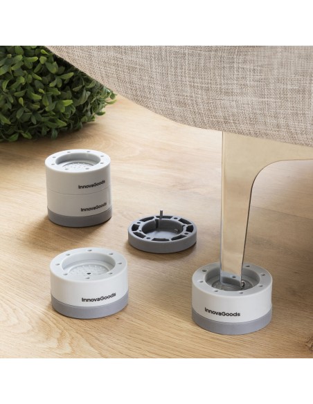Jeu de Pieds Anti-vibrations Empilables Novib InnovaGoods 4 Unités