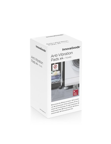 Jeu de Pieds Anti-vibrations Empilables Novib InnovaGoods 4 Unités