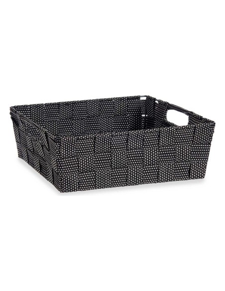 Panier Kipit Noir Tissu 23 x 8 x 27 cm