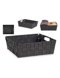 Panier Kipit Noir Tissu 23 x 8 x 27 cm 2