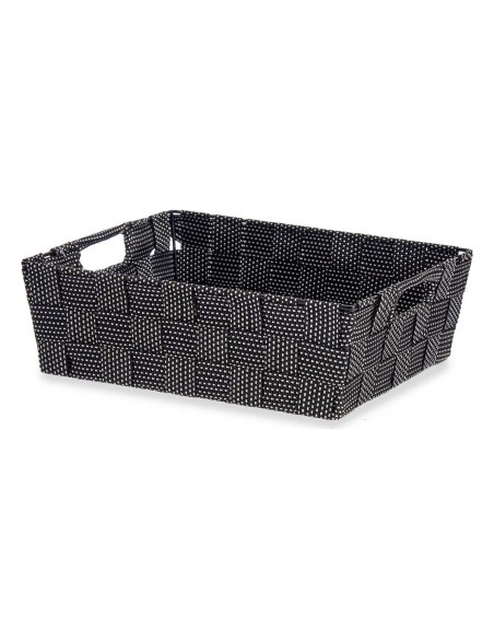 Panier Kipit Noir Tissu 23 x 8 x 27 cm