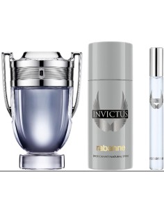 Set de Parfum Homme Paco Rabanne Invictus 3 Pièces 2