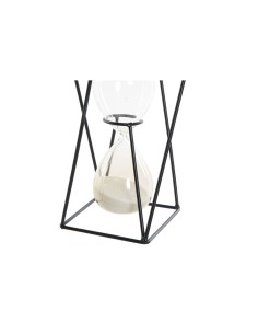 Sablier DKD Home Decor Noir Ambre Terre cuite 14 x 14 x 19 cm 2
