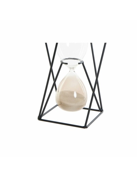 Sablier DKD Home Decor Noir Ambre Terre cuite 14 x 14 x 19 cm