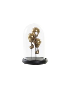 Figurine Décorative DKD Home Decor Noir Doré 14 x 14 x 22 cm