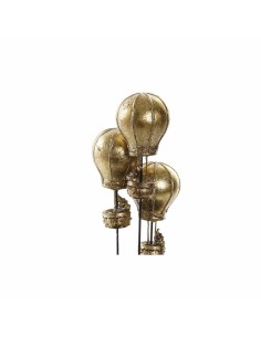 Figurine Décorative DKD Home Decor Noir Doré 14 x 14 x 22 cm 2