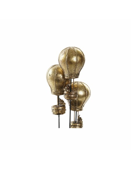 Figurine Décorative DKD Home Decor Noir Doré 14 x 14 x 22 cm