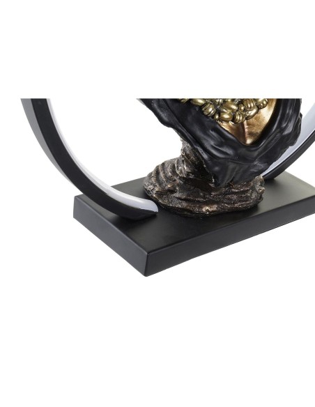 Décoration lumineuse DKD Home Decor Résine Africaine (35,5 x 11 x 36 cm)