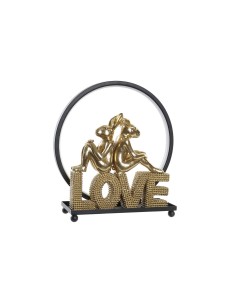 Décoration lumineuse DKD Home Decor Love Lapin Résine (30 x 11 x 31,5 cm)