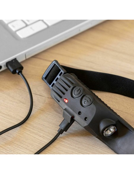 Lampe Frontale LED Rechargeable et Réglable InnovaGoods Noir (Reconditionné A)