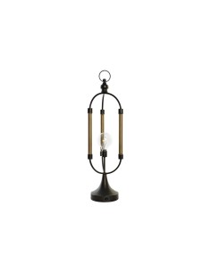 Décoration lumineuse DKD Home Decor Noir Doré Métal (18 x 18 x 61 cm)