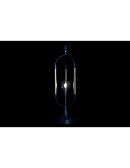 Décoration lumineuse DKD Home Decor Noir Doré Métal (18 x 18 x 61 cm)
