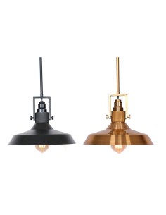 Suspension DKD Home Decor Noir Doré Métal 50 W (2 Unités)