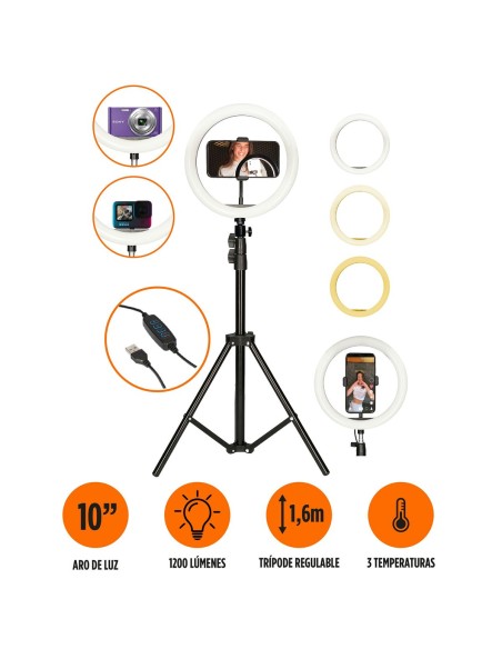 Anneau Lumineux pour Selfie KSIX 10W