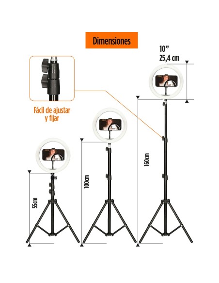 Anneau Lumineux pour Selfie KSIX 10W