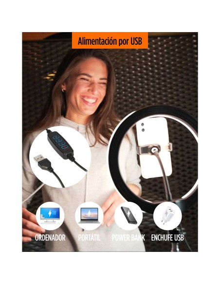Anneau Lumineux pour Selfie KSIX 10W