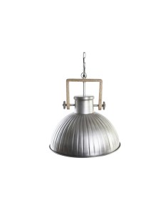 Suspension DKD Home Decor Marron Argenté Fer Bois de manguier 50 W 41 x 41 x 40 cm