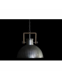 Suspension DKD Home Decor Marron Argenté Fer Bois de manguier 50 W 41 x 41 x 40 cm 2