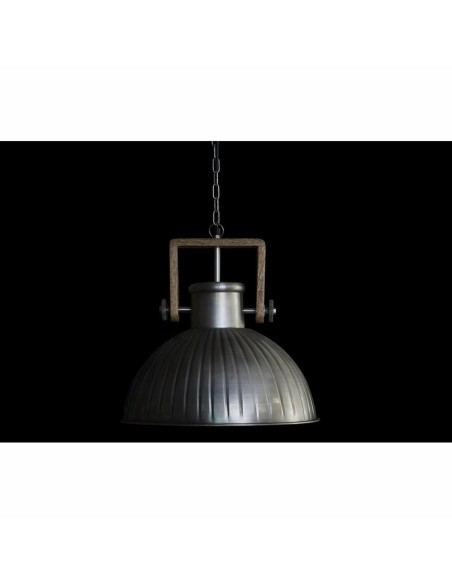 Suspension DKD Home Decor Marron Argenté Fer Bois de manguier 50 W 41 x 41 x 40 cm
