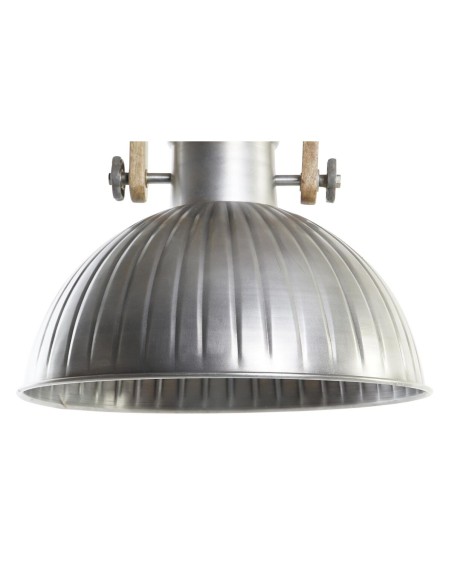 Suspension DKD Home Decor Marron Argenté Fer Bois de manguier 50 W 41 x 41 x 40 cm