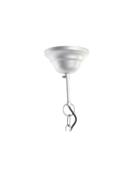 Suspension DKD Home Decor Marron Argenté Fer Bois de manguier 50 W 41 x 41 x 40 cm