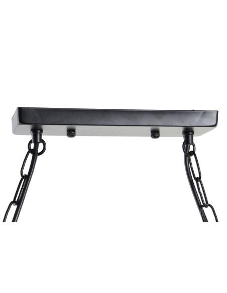 Suspension DKD Home Decor Naturel Noir Métal Corde 50 W (85 x 18 x 20 cm)