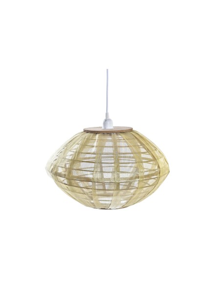 Suspension DKD Home Decor Naturel Doré Marron Bambou 50 W (42 x 42 x 26 cm)