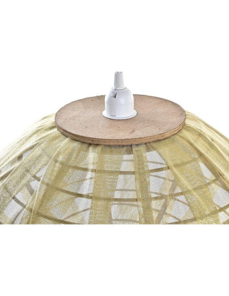 Suspension DKD Home Decor Naturel Doré Marron Bambou 50 W (42 x 42 x 26 cm)