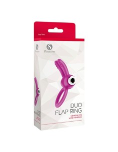 Anneau Pénis S Pleasures Duo Flap Rose 2