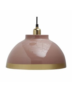 Suspension DKD Home Decor 33 x 33 x 24 cm Rose Métal Lila 50 W (2 Unités) 2