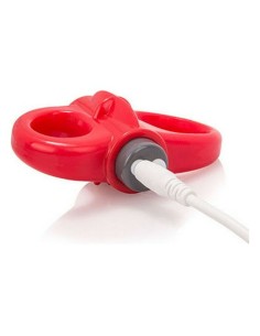 Anneau de Pénis vibrant The Screaming O Charged Yoga Rouge 2