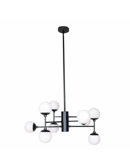 Suspension DKD Home Decor Verre Noir (76.2 x 76.2 x 40.64 cm)