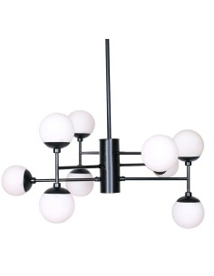 Suspension DKD Home Decor Verre Noir (76.2 x 76.2 x 40.64 cm) 2
