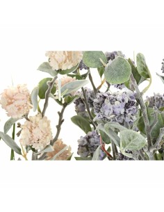 Plante décorative DKD Home Decor 30 x 30 x 78 cm Rose Métal Lila Vert PVC (2 Unités) 2