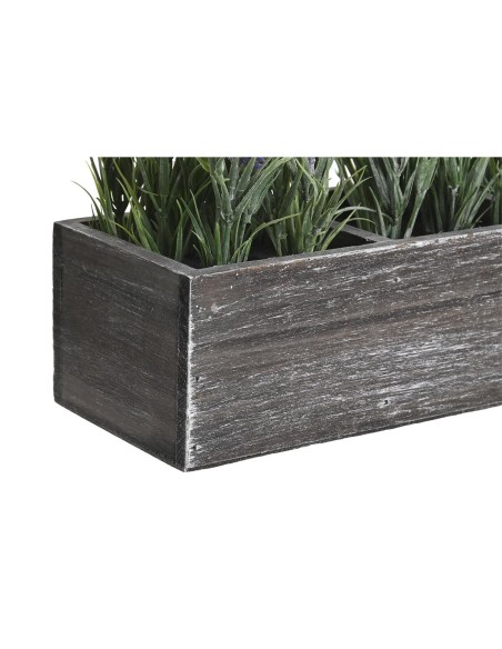 Plante décorative DKD Home Decor Bois Polyéthylène 32 x 14 x 19,5 cm (2 Unités)