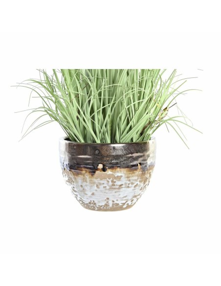 Plante décorative DKD Home Decor Porcelaine Rose Polyéthylène Jaune 20 x 20 x 66 cm (2 Unités)