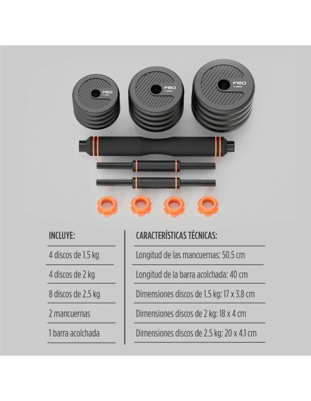 Haltères Xiaomi ORMANBAS35 35 kg Noir Multicouleur