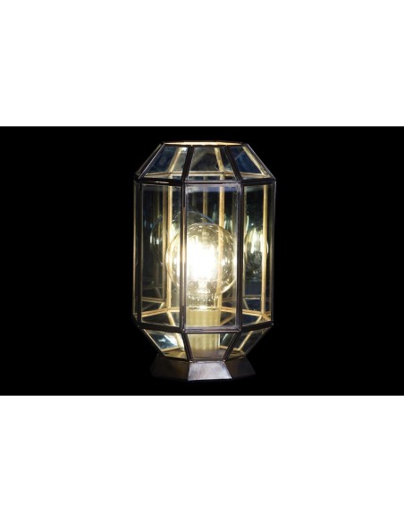 Lampe de bureau DKD Home Decor Verre Bleu Doré 220 V Laiton 50 W Moderne (18 x 19 x 29 cm)