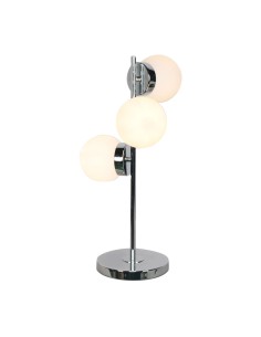 Lampe de bureau DKD Home Decor 26 x 26 x 59 cm Verre Argenté Métal Blanc 220 V 50 W 23 x 23 x 49 cm