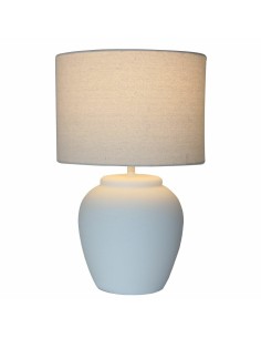 Lampe de bureau DKD Home Decor Blanc Porcelaine 25 W 50 W 220 V 38 x 38 x 58 cm 2