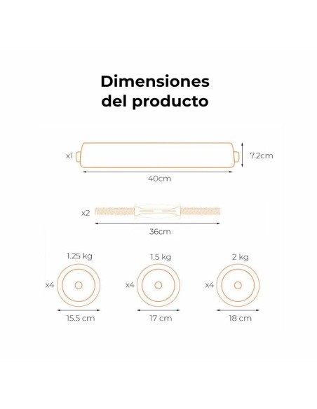 Haltères Xiaomi 20 kg 20 kg Noir