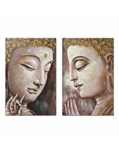 Cadre DKD Home Decor Buda 80 x 3 x 120 cm Oriental (2 Unités)